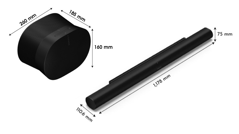 kích thước arc ultra và era 300