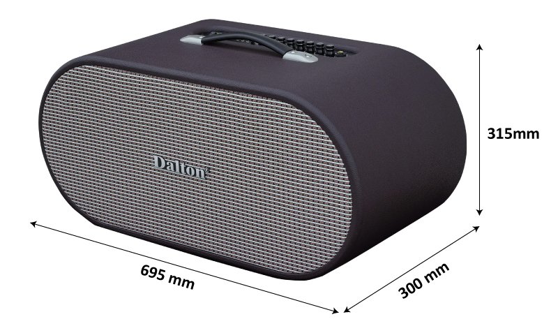 kích thước loa karaoke dalton k220c