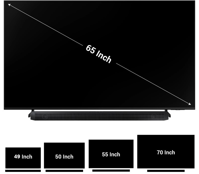 kích thước tv phù hợp với loa hw q600b
