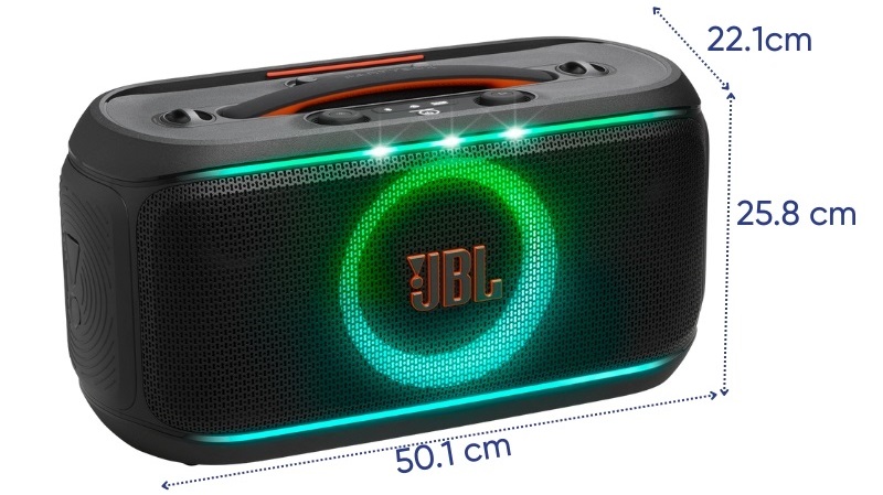 kích thước partybox on the go 2