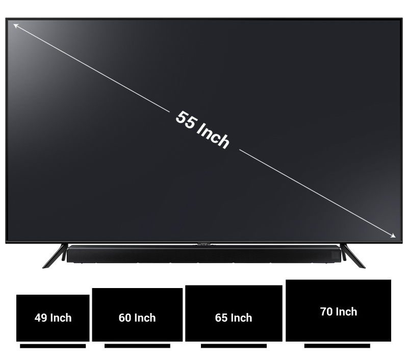 kích thước tv hợp với loa thanh hw-q60t