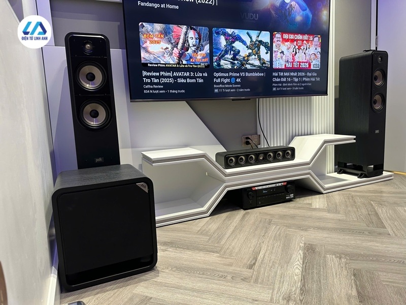 lắp đặt cấu hình xem phim cho khách hàng tại hải phòng