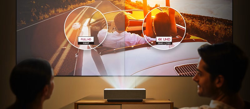 Máy chiếu 4K LG HU715QW chất lượng hình ảnh