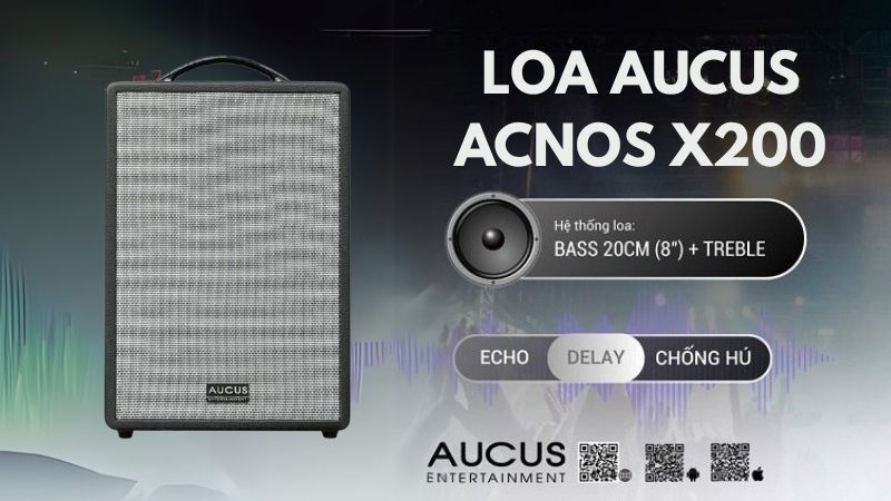 loa acnos aucus x200 hiệu suất âm thanh sống động 