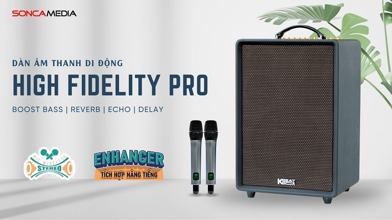 loa karaoke di động acnos high fidelity pro với thiết kế cao cấp