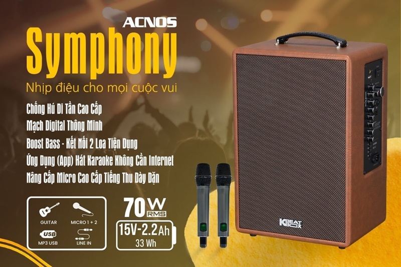 loa acnos symphony cao cấp