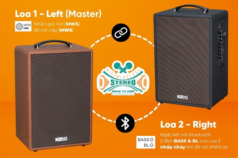 loa acnos symphony công nghệ ghép 2 loa