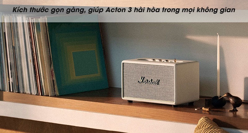 loa acton 3 có kích thước nhỏ