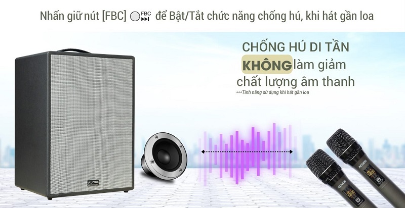 loa aucus acnos x500 chống hú di tần