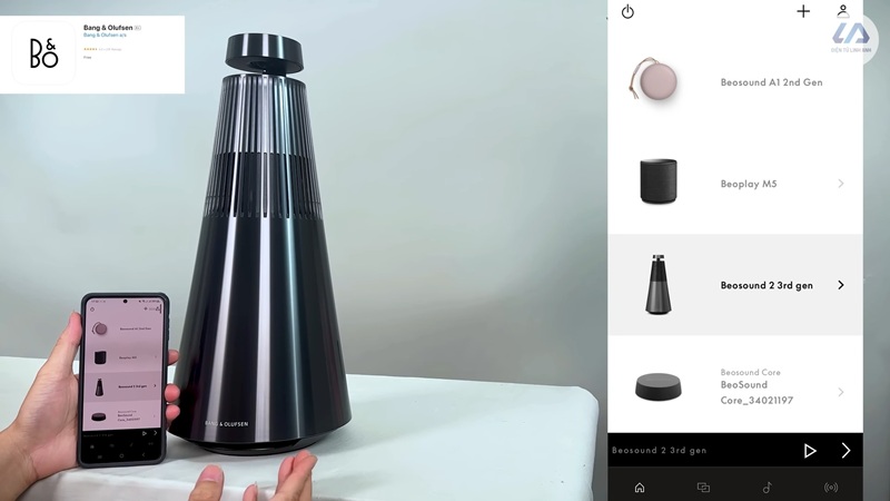 loa bang olufsen beosound 2 gen 3 ứng dụng tùy chỉnh âm thanh