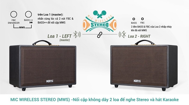 ghép đôi 2 loa cs3800pro