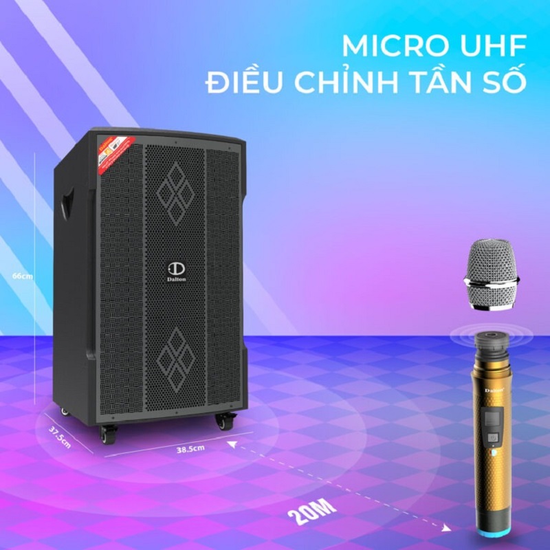 loa dalton ts-12g400xp tích hợp micro không dây