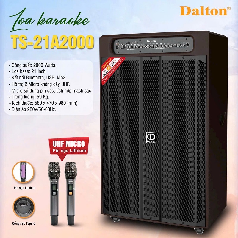 loa dalton ts-21a2000 chính hãng