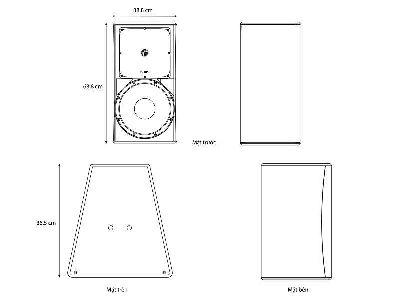 Loa d&b Audiotechnik 12S D - mô phỏng chi tiết