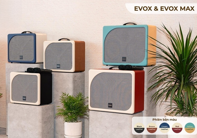 loa di động paramax evox màu sắc