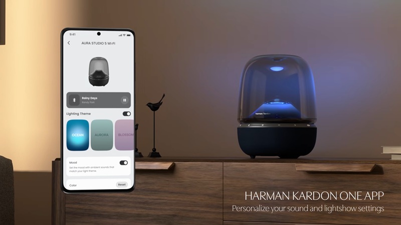 loa harman kardon aura studio 5 wifi điều khiển qua app