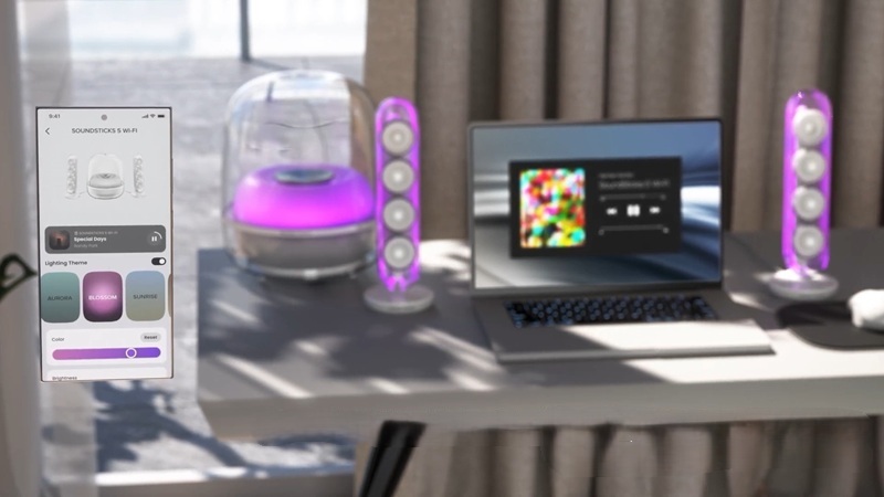 loa harman kardon soundsticks 5 wifi kết nối và điều khiển ứng dụng