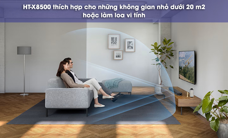 loa ht-x8500 thích hợp không gian