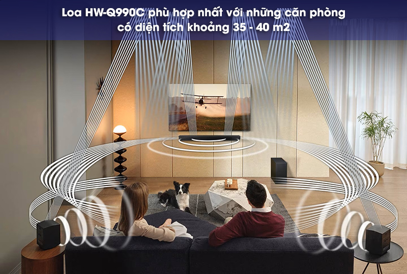 loa hw q990c phù hợp không gian rộng