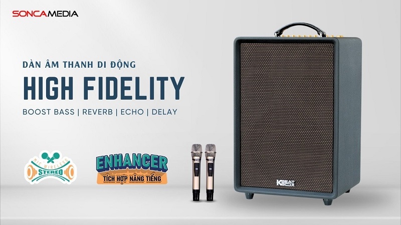 loa karaoke di động acnos high fidelity thiết kế tinh gọn