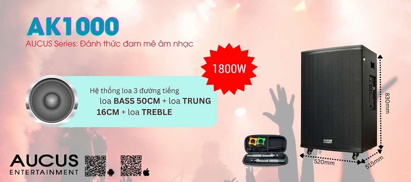 loa kéo acnos ak1000 chất lượng