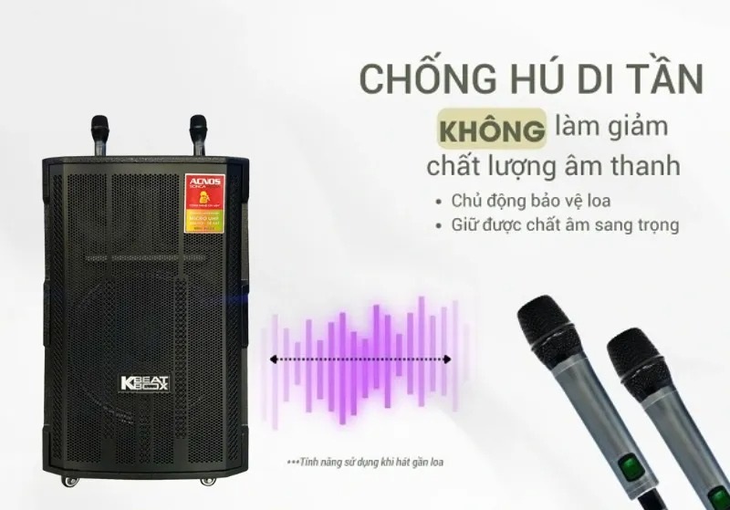 loa kéo acnos cb4800plus chống hú