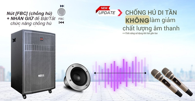 Loa kéo Acnos CB56GD chống hú di tần