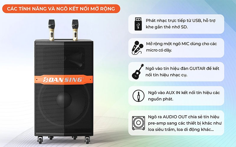 loa kéo di động paramax dansing hk 396s