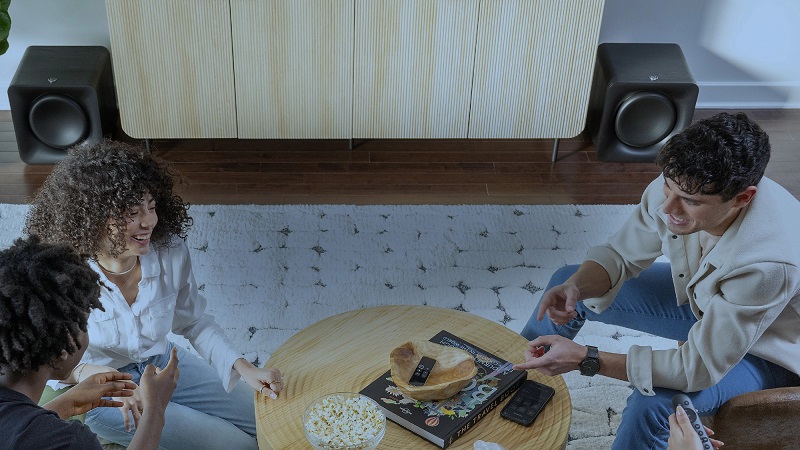 ghép nối dễ dàng hơn với loa klipsch flexus sub 100