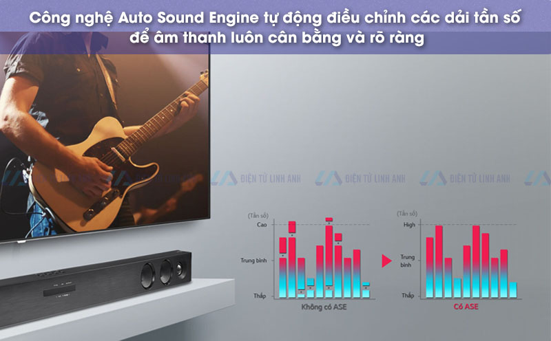 LG SJ3 có auto sound engine