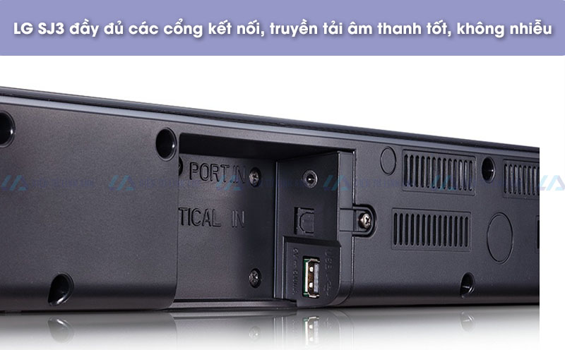 cồng kết nối của loa thanh LG SJ3