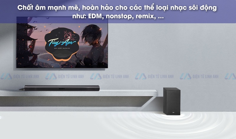 Loa soundbar LG SJ4R chất âm mạnh mẽ