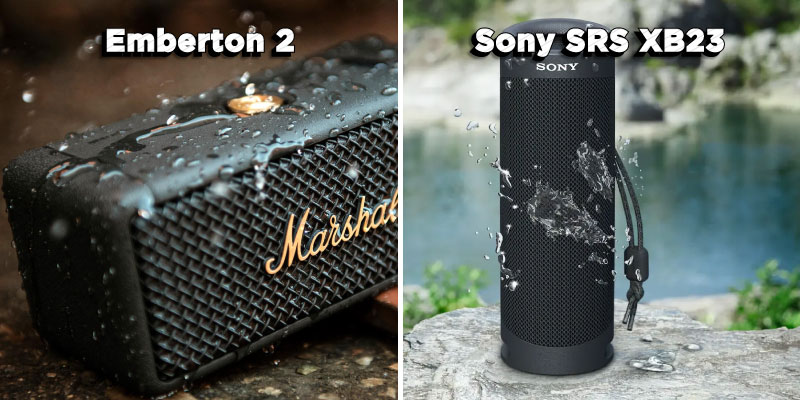SonySRS-XB23 vs Marshall Ember SonySRS-XB23 vs Marshall Ember