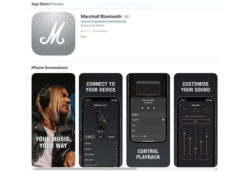 loa marshall woburn 3 app bluetooth