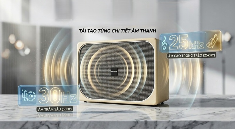 loa paramax sono max dải tần số