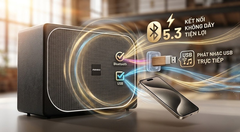 loa paramax sono max kết nối