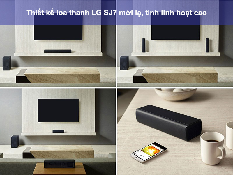 loa thanh LG SJ7 thiéte kế tách riêng độc đáo 