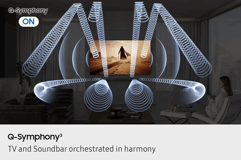 loa soundbar samsung hw-q990h công nghệ q-symphony