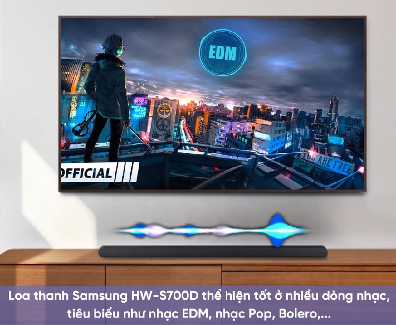 loa soundbar samsung hws-700d thể hiện tốt ở nhiều thể loại nhạc