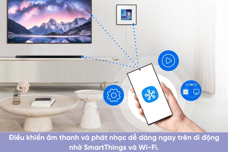 loa soundbar samsung hws-700d tích hợp ứng dụng SmartThings