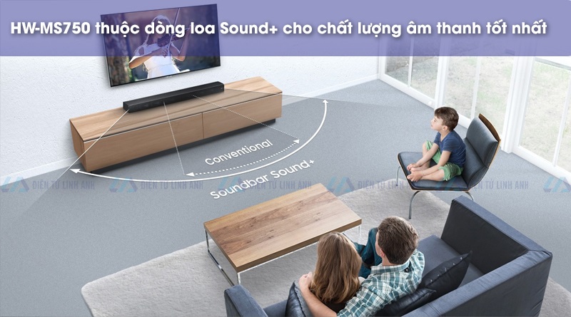 Loa HW-MS750 thuộc dòng loa Sound+