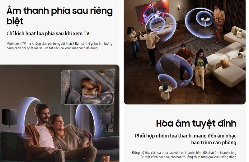 loa vệ tinh samsung có thể dùng độc lập