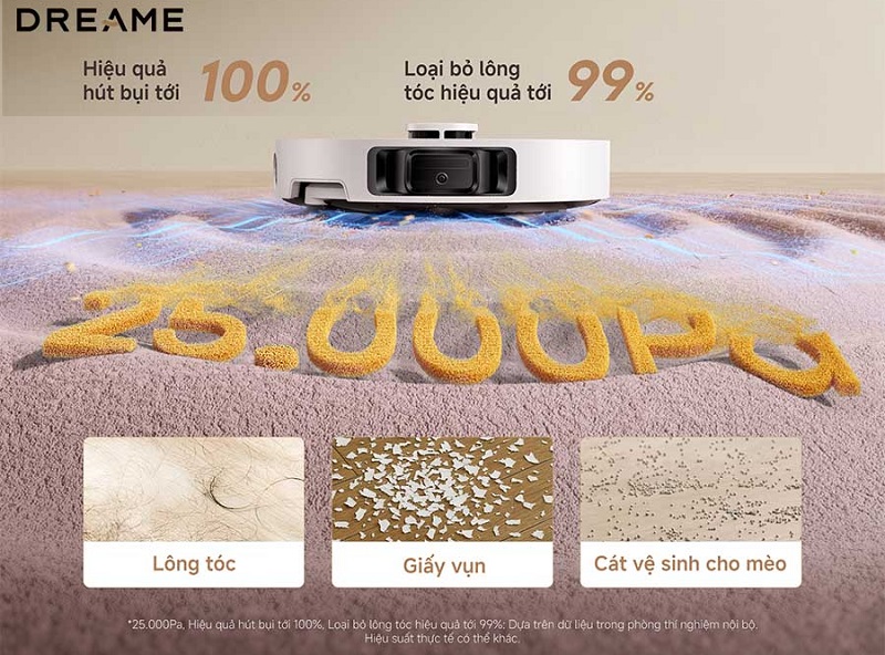 lực hút robot dreame l50 ultra ce