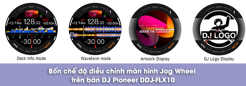 màn hình hiển thị tùy chỉnh trên pioneer ddj flx10