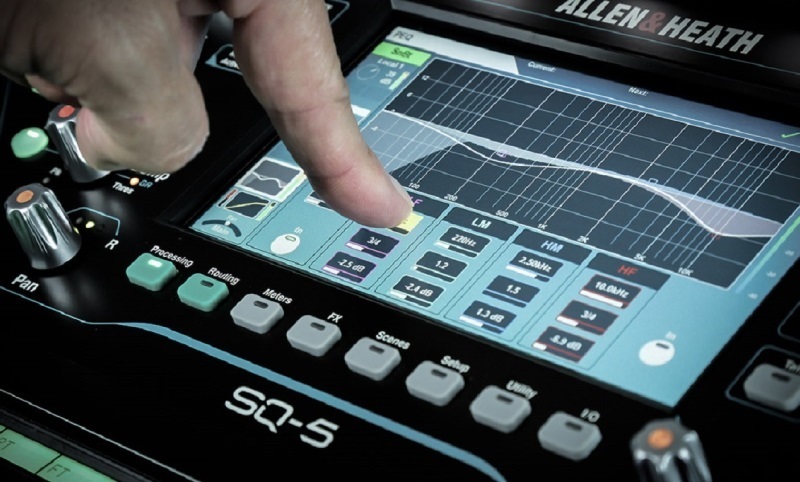 màn hình mixer sq5