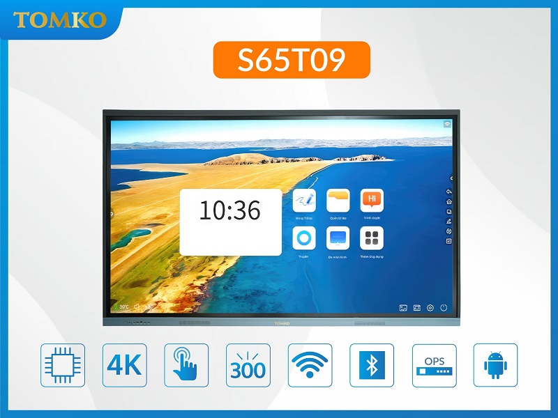 màn hình tương tác tomko 65 inch