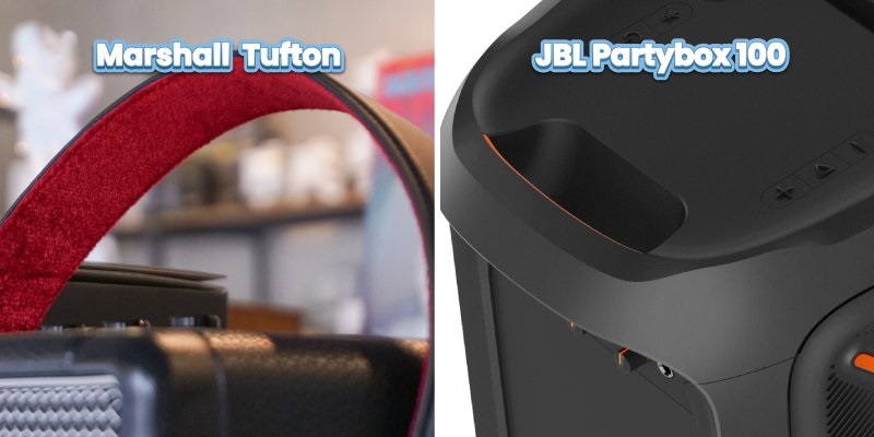 quai xách của Marshall Tufton vs JBL Partybox 100 