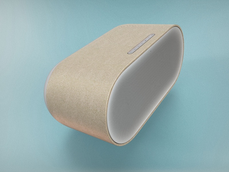 mặt bên loa denon home 600