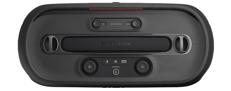 mặt trên loa partybox on the go 2