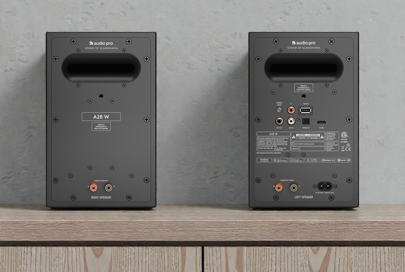 mặt sau loa audio pro 28w